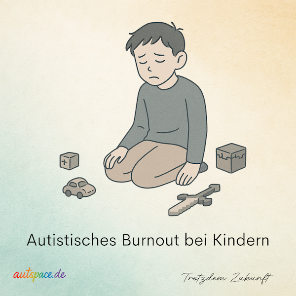 Illustration eines erschöpften Kindes